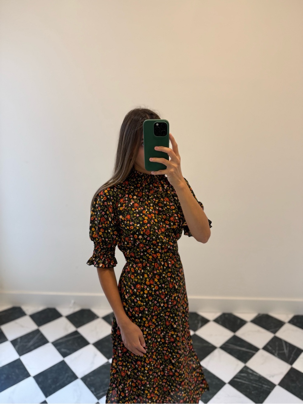 Floral Midi Dress | Bailey Blue | Small